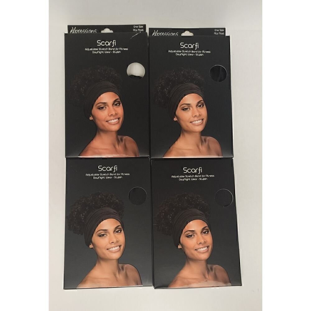 Jenny Capp Womens Scarfi One Size Fits All Black Lots Of 4